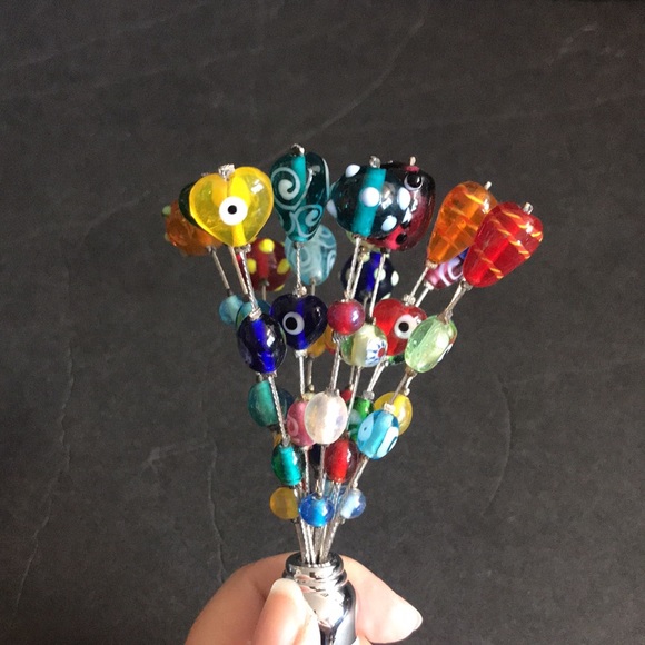 Adorable Devil eye glass art wine stopper - Picture 3 of 4
